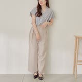 【nao】後レースアップタケノコタック柄ブラウス | RMAF NICE CLAUP / OLIVE des OLIVE | 詳細画像15