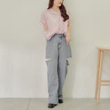 【nao】後レースアップタケノコタック柄ブラウス | RMAF NICE CLAUP / OLIVE des OLIVE | 詳細画像5