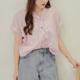 ピンク | 【nao】後レースアップタケノコタック柄ブラウス | RMAF NICE CLAUP / OLIVE des OLIVE
