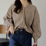 ベージュ系 | 【NAO】後レースアップタケノコタックシャツ | RMAF　NICE CLAUP / OLIVE des OLIVE