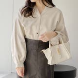 アイボリー | 【NAO】後レースアップタケノコタックシャツ | RMAF　NICE CLAUP / OLIVE des OLIVE