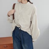 【NAO】多釦バンドカラーCPOシャツ | RMAF　NICE CLAUP / OLIVE des OLIVE | 詳細画像5 