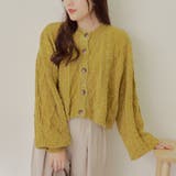 イエロー | 【Web限定】2WAYモールケーブルニット | RMAF　NICE CLAUP / OLIVE des OLIVE