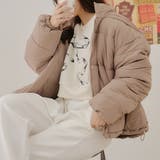 ブラウン | 【Web限定】フード中綿ジャケット | NICE CLAUP / OLIVE des OLIVE　OUTLET