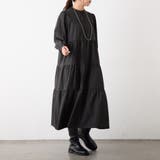 ブラック | 【NAO】ティアードワンピース | RMAF　NICE CLAUP / OLIVE des OLIVE