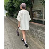 【Mavie..7】ヴィンテージ風、ロゴプリントTシャツ | NICE CLAUP / OLIVE des OLIVE　OUTLET | 詳細画像6 