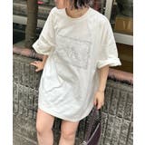 【Mavie..7】ヴィンテージ風、ロゴプリントTシャツ | NICE CLAUP / OLIVE des OLIVE　OUTLET | 詳細画像7 