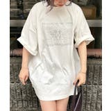 【Mavie..7】ヴィンテージ風、ロゴプリントTシャツ | NICE CLAUP / OLIVE des OLIVE　OUTLET | 詳細画像9 