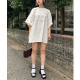 【Mavie..7】ヴィンテージ風、ロゴプリントTシャツ | NICE CLAUP / OLIVE des OLIVE　OUTLET | 詳細画像12 