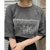 【Mavie..7】ヴィンテージ風、ロゴプリントTシャツ | NICE CLAUP / OLIVE des OLIVE　OUTLET | 詳細画像3 