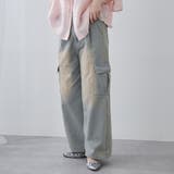 デニムワイドカーゴパンツ | RMAF NICE CLAUP / OLIVE des OLIVE | 詳細画像1