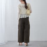 デニムワイドカーゴパンツ | RMAF NICE CLAUP / OLIVE des OLIVE | 詳細画像31