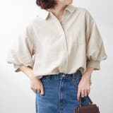 ベージュ | 【後ろ姿も可愛く】後レースアップボリューム袖ブラウス | RMAF NICE CLAUP / OLIVE des OLIVE