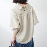 【後ろ姿も可愛く】後レースアップボリューム袖ブラウス | RMAF NICE CLAUP / OLIVE des OLIVE | 詳細画像34