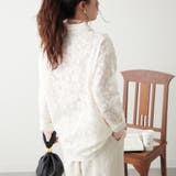 【大人のこなれ感】メッシュレースシャツ | RMAF NICE CLAUP / OLIVE des OLIVE | 詳細画像6