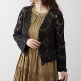 ブラック | 透かし編みカーデ | RMAF NICE CLAUP / OLIVE des OLIVE