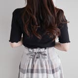 【大人気リバイバル】プチハイ配色メローテレコ半袖 | RMAF NICE CLAUP / OLIVE des OLIVE | 詳細画像30