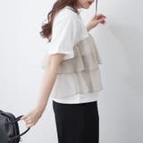 オーガンジードッキング半袖T | NICE CLAUP / OLIVE des OLIVE　OUTLET | 詳細画像16 