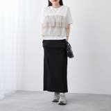 オーガンジードッキング半袖T | NICE CLAUP / OLIVE des OLIVE　OUTLET | 詳細画像18 