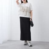 オーガンジードッキング半袖T | NICE CLAUP / OLIVE des OLIVE　OUTLET | 詳細画像19 