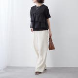 オーガンジードッキング半袖T | NICE CLAUP / OLIVE des OLIVE　OUTLET | 詳細画像30 