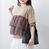 オーガンジードッキング半袖T | NICE CLAUP / OLIVE des OLIVE　OUTLET | 詳細画像43 