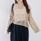 ベージュ | メッシュコード刺繍プルオーバー | RMAF NICE CLAUP / OLIVE des OLIVE