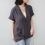 コード刺繍入りゆるテーラージャケット | RMAF NICE CLAUP / OLIVE des OLIVE | 詳細画像1