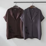 コード刺繍入りゆるテーラージャケット | RMAF NICE CLAUP / OLIVE des OLIVE | 詳細画像2