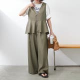 【セットアップ】新色追加!前ジップノースリブラウス+パンツ | RMAF NICE CLAUP / OLIVE des OLIVE | 詳細画像30