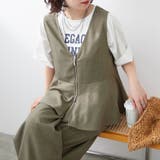 【セットアップ】新色追加!前ジップノースリブラウス+パンツ | RMAF NICE CLAUP / OLIVE des OLIVE | 詳細画像25