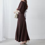 【6色展開、セットアイテム】配色カットジャガードワンピース | RMAF NICE CLAUP / OLIVE des OLIVE | 詳細画像12