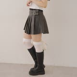 サイドベルト合皮ミニスカート | RMAF　NICE CLAUP / OLIVE des OLIVE | 詳細画像5 