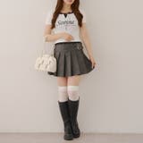 サイドベルト合皮ミニスカート | RMAF　NICE CLAUP / OLIVE des OLIVE | 詳細画像10 