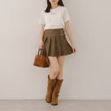 サイドベルト合皮ミニスカート | RMAF　NICE CLAUP / OLIVE des OLIVE | 詳細画像22 