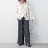 カットプリーツパンツ | RMAF NICE CLAUP / OLIVE des OLIVE | 詳細画像7