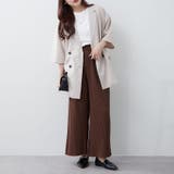カットプリーツパンツ | RMAF NICE CLAUP / OLIVE des OLIVE | 詳細画像36
