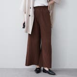 ブラウン | カットプリーツパンツ | RMAF NICE CLAUP / OLIVE des OLIVE