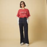 【nane】3サイズ展開 ストレートデニムフレアパンツ | RMAF　NICE CLAUP / OLIVE des OLIVE | 詳細画像8 