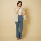 【nane】3サイズ展開 ストレートデニムフレアパンツ | RMAF　NICE CLAUP / OLIVE des OLIVE | 詳細画像24 