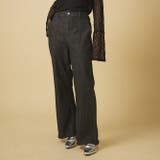 ブラック | 【nane】3サイズ展開 ストレートデニムフレアパンツ | RMAF　NICE CLAUP / OLIVE des OLIVE