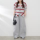 裏起毛で暖かい、スウェットカーブパンツ | RMAF NICE CLAUP / OLIVE des OLIVE | 詳細画像6
