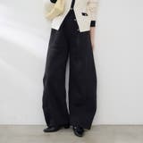 ブラック | 裏起毛で暖かい、スウェットカーブパンツ | RMAF NICE CLAUP / OLIVE des OLIVE