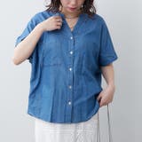 テンセルデニムバックギャザーブラウス | RMAF NICE CLAUP / OLIVE des OLIVE | 詳細画像3