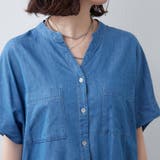 テンセルデニムバックギャザーブラウス | RMAF NICE CLAUP / OLIVE des OLIVE | 詳細画像18