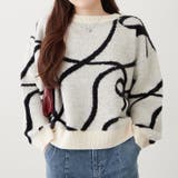 アイボリー | ビッグリボン柄プルオーバー | RMAF　NICE CLAUP / OLIVE des OLIVE