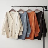ブランケットステッチVカーディガン | RMAF　NICE CLAUP / OLIVE des OLIVE | 詳細画像1 