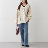 ブランケットステッチVカーディガン | RMAF NICE CLAUP / OLIVE des OLIVE | 詳細画像8