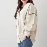 ブランケットステッチVカーディガン | RMAF NICE CLAUP / OLIVE des OLIVE | 詳細画像5