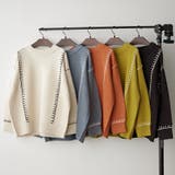 ブランケットステッチクループルオーバー | RMAF NICE CLAUP / OLIVE des OLIVE | 詳細画像1